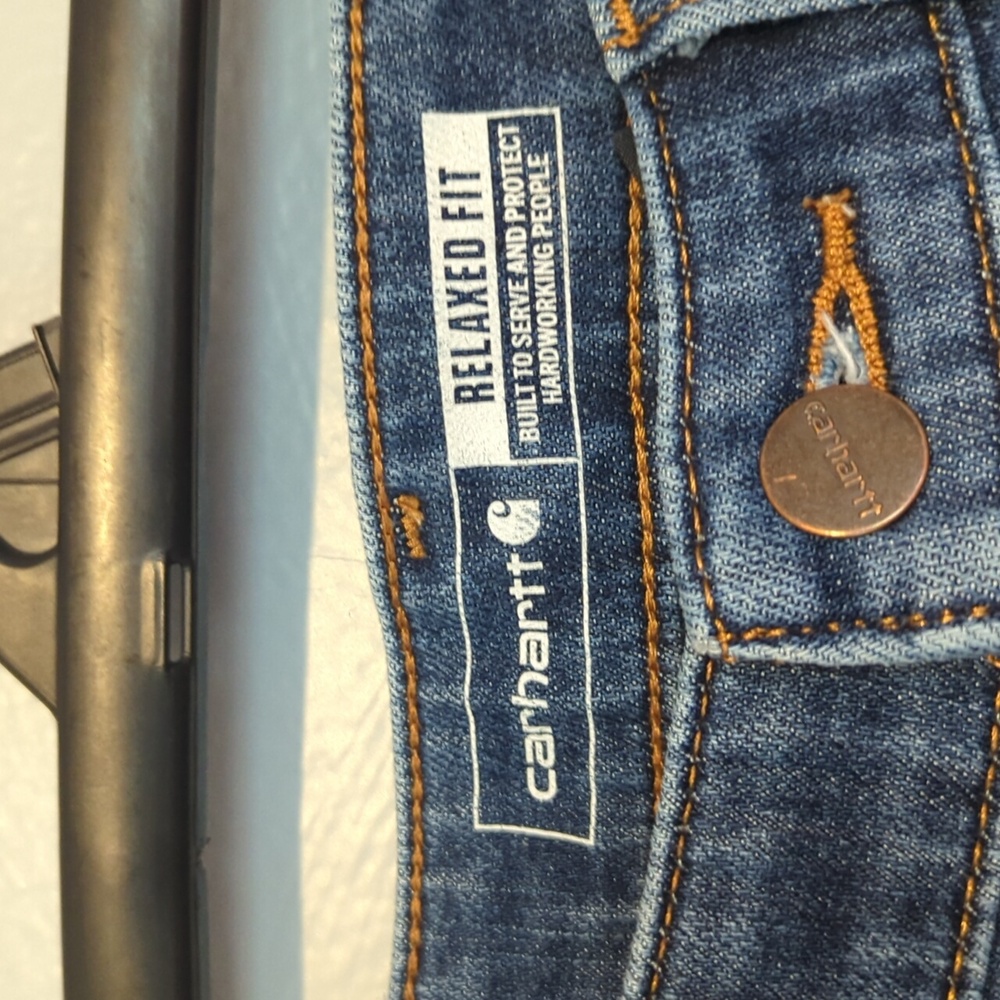 Carhartt Brand Work Jeans Relaxed Fit Rugged Flex Size 6 Regular Model BD5383W - Picture 2 of 11